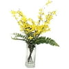 Better Homes&gardens Yellow Orchid Arrangement In Glass Vase