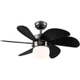 thumbnail image 2 of Ventilador de Techo Megaluz Con Lámpara Luz Fría y Cálida Negro CF1133-30, 2 of 2
