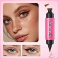 thumbnail image 5 of Dr.pedi Rotating Eyeliner Stamp Pen, Dual-Ended Winged Eyeliner Stamp, Cat Eye Tool, Waterproof & Smudge-Proof, Long-Lasting, Matte Finish, Liquid Eyeliner for Beginners, Brown, 5 of 8