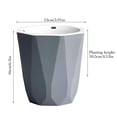 thumbnail image 3 of GQDIN Self Watering Planter, 4 Inch Plastic Plant Flower Pots Nested Container for Indoor Plants, Herbs, Aloe, Outdoor Gardening, Beautiful Desktop Pot for Small Spaces, 3 of 8
