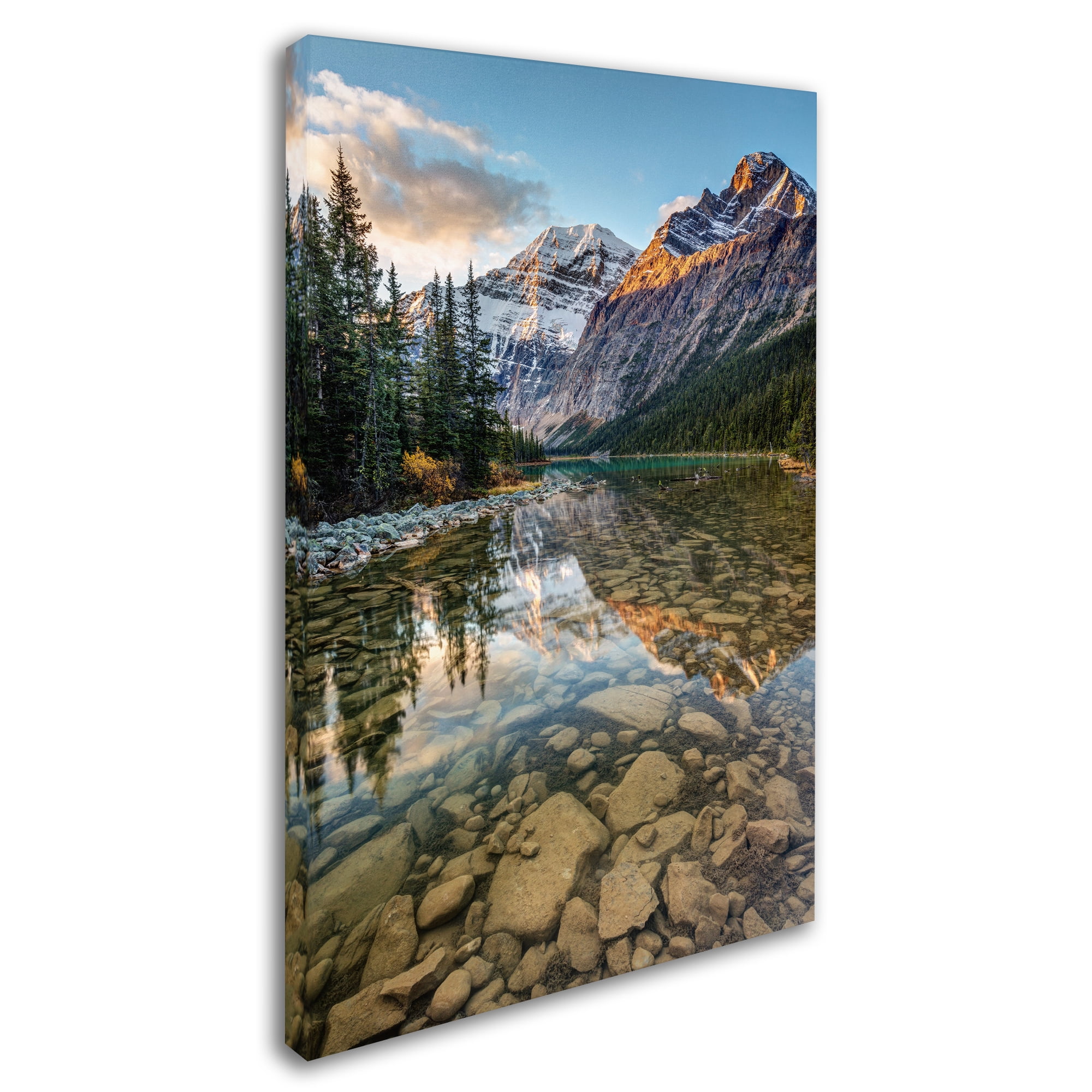 Trademark Fine Art 'Mount Edith Cavell Sunrise' Canvas Art by Pierre Leclerc