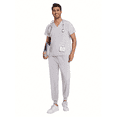 thumbnail image 2 of 2025 New New Multicolor Short Sleeve Mens Scrubs Uniforms Doctor Work Clothes Dentist Set Scrubs Tops Pants Men Hospital Nurse Work Wear Uniforms, 2 of 7