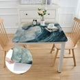 thumbnail image 2 of WYYP Wave Ocean Water Square Table Cover 100% Polyester Fiber 46*46, 2 of 8