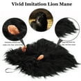thumbnail image 3 of Lion Mane Wig for Dogs, Funny Pet Halloween Costumes, Furry Dog Clothing Accessories (Size L, Black), 3 of 7
