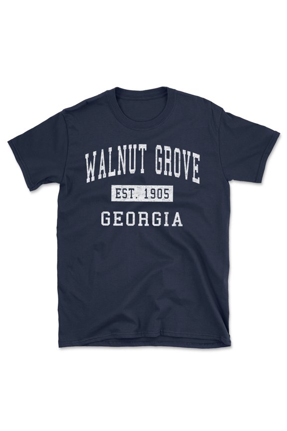 Walnut Grove Georgia Classic Established Men's Cotton T-Shirt