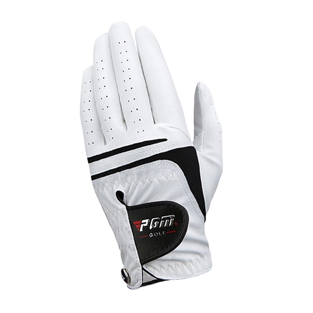 Pro Sports Golf Gloves - L / R Hand Transpirable Mitten Golf para hombres Izquierda 27 Zulema guantes de golf
