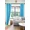 Aqua Blue, variant on Gorgeous Home Linen 2‑Panel Blackout Thermal Window Curtains, Bronze Grommet Top, Gold, 108 in Extra Long Adam Home Décor