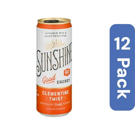 Sunshine Energy Drink Clementine 12 fl oz (Pack Of 12)