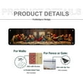 thumbnail image 3 of Last Supper Wall Decor Metal Signs Vintage Chic Art Plaque Jesus Christ Home Farmhouse Bedroom Kitchen Living Room Wall Decor Religious Lover Gifts, Aluminium, 4x16 inch, 3 of 5