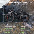 thumbnail image 4 of Electric Mountain Bike for Adults,750W Motor,26"*4.0 Fat Tire Ebike with 48V 13Ah Removable Battery,Black, 4 of 8
