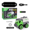 thumbnail image 4 of Partheme Novelty Toys 1 Counts Children's Screw Assembly Vehicle Kit With Garbage Truck Building Kit green, 4 of 4