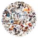 thumbnail image 3 of Pegatinas de vinilo, 60 unidades por lote, animales, caballos, impermeables, anime, 3 of 4