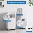 thumbnail image 5 of Emorefun 8000Btus Portable Air Conditioner Rapid Cooling With Cool/Dehumidifier/Fan/Kits, 5 of 6