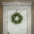 thumbnail image 2 of National Tree Company 22 inch Artificial Spring Wreath with Eucalyptus Leaves, Baby's Breath, Flowing Green Stems, Realistic Decoration for Front Door or Indoor Décor, 2 of 3