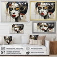 thumbnail image 4 of Designart "Minimalist Collage Featuring An African Woman I" African American Art Floater Framed Canvas Prints, 4 of 5