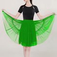 thumbnail image 3 of DuoJiaJ Solid Color High Waist Skirt With Ruffle Hem And Layered Flounce For Carnival Party Dance Performance Ballet Tutu Skirts For Women Green One Size, 3 of 3