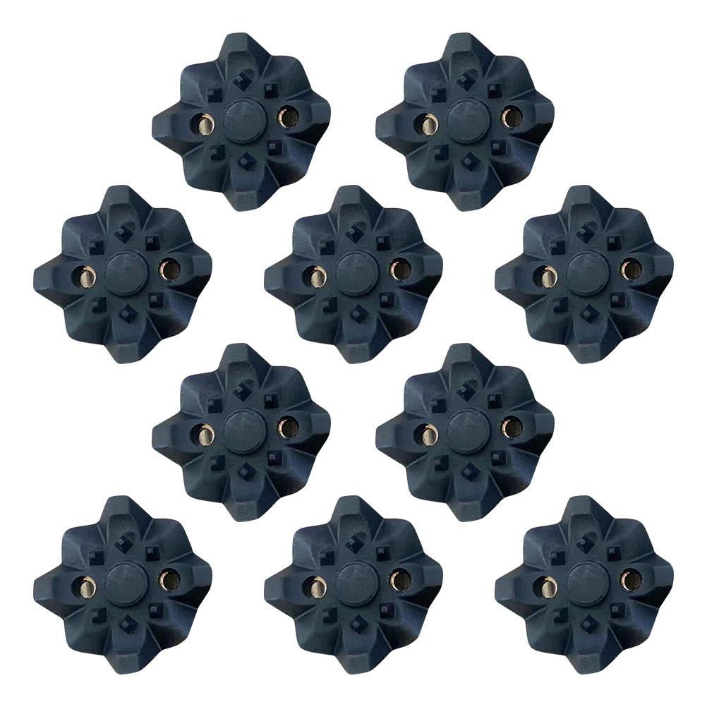 10 Pcs TPU Soft Spikes Sets for Cricket Shoes Golf Cleats Spikes  Replacement Mult-function Portable Metal Threading Shoe Spikes 