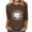Brown, variant on WXLWZYWL Fall Tops for Women 3/4 Sleeve Crewneck Cute Shirts Casual Trendy Daisy Print Blouses Casual T Shirt 2024