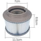 thumbnail image 4 of Cartucho de filtro de repuesto para filtros de piscina, paquete doble, gris, estándar, reemplazo de accesorios de filtro para piscinas inflables, 2 uds., 4 of 5