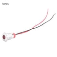 thumbnail image 1 of 50 piezas IP65 impermeable BEM-12C luz indicadora LED de advertencia de metal de alta calidad 12 mm (rojo 12 V), 1 of 8
