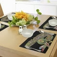 thumbnail image 4 of Ambesonne Pop Art Place Mats Set of 4, Chameleon Embelished, Standard Size, Multicolor, 4 of 6