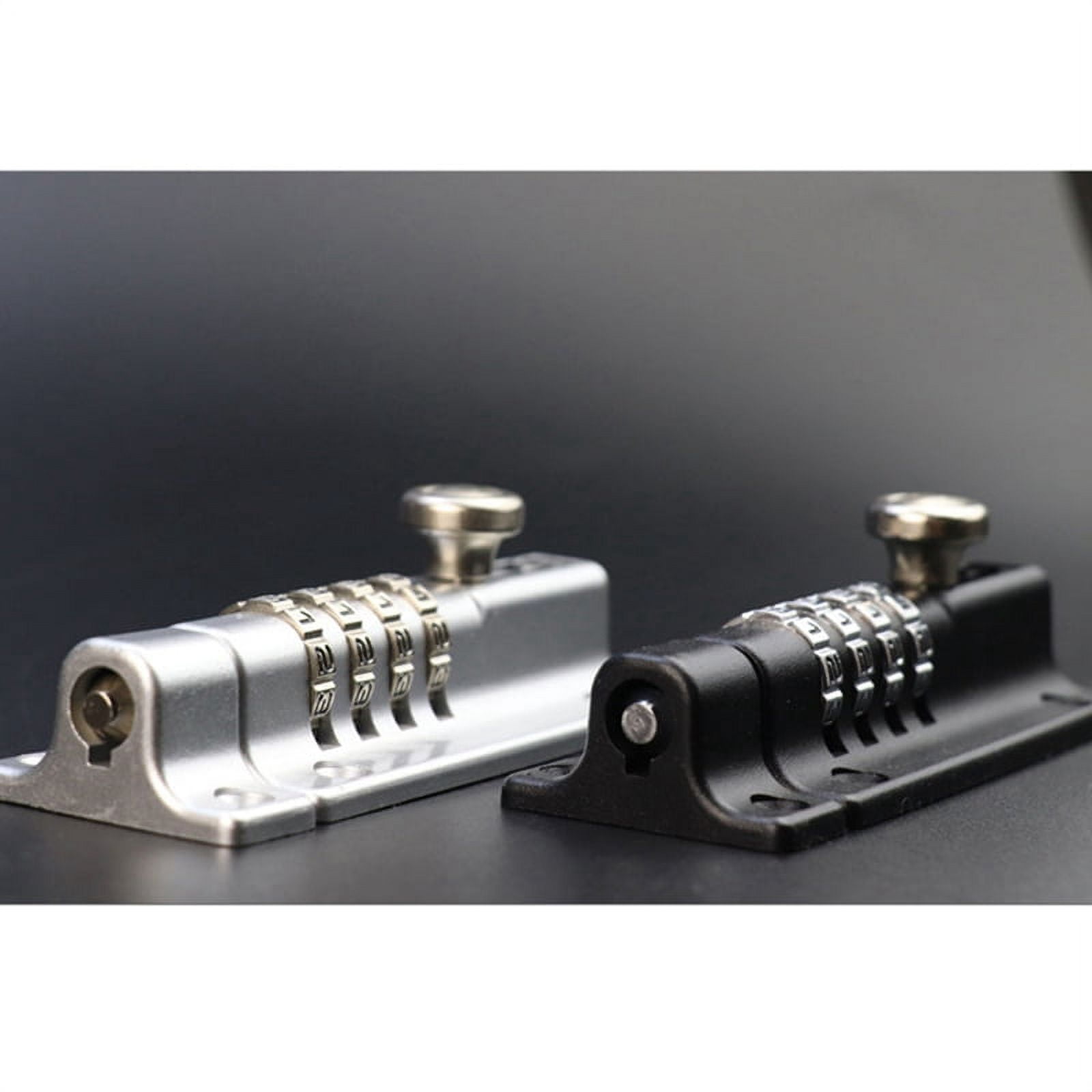 2X Password Lock Black Bolt Metal Door Latch Anti-Theft Combination Digit Padlock Outdoor Gate Hardware