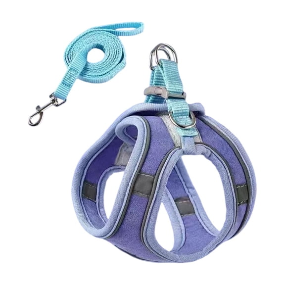 HOARBOEG Reflective Cat Harness and Leash Set for Small Pets - Adjustable Breathable Mesh Vest with Safety Buckle, Escape Proof Pet Harness for Cats and Small Dogs(2-4kg)