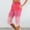 c01Pink, variant on USNSM Women's Fashion Printed Sports Casual Drawstring Elastic Waist Lightweight Breathable Capri Pants With Pockets Blue L