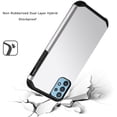 thumbnail image 3 of For Samsung Galaxy S22+ Plus Slim Heavy Duty [Dual Layer] Hybrid Shock Proof Protective Rugged Bumper Shell Hard PC + Rubber TPU Cover ,Xpm Phone Case [Silver], 3 of 7