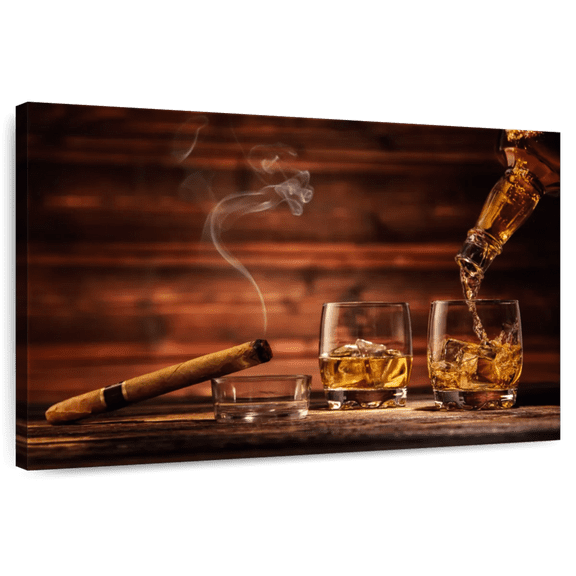 Elephant Stock Excellent Whiskey Wall Art - Food And Drink Canvas Canvas - 12" x 8"