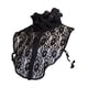 thumbnail image 5 of Collar falso, cuello falso de encaje de encaje para mujeres para atuendos, suéter, camisas Negro, 5 of 9