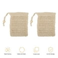 thumbnail image 3 of Sunsanly 5Pcs Soap Bag, Natural Sisal Soap Saver Bag Pouch Mesh Net Waste Plastic-free Exfoliating Foaming and Drying Soap Holder for Shower, 3 of 8