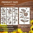 thumbnail image 3 of Teissuly Garden Fence Large Flower Stencils-DIY Decoration 2024 New Reusable Floral Stencil For Painting On Wooden Wall Hedge Patterns, 3 of 6