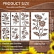 thumbnail image 3 of Ganfancp Vallas de Jardín Grandes Plantillas de Flores-Decoración Diy 2024 Nueva Plantilla Floral Reutilizable para Pintar En La Pared de Madera Patrones de Setos Ofertas y Liquidaciones Juego de 6 P, 3 of 6