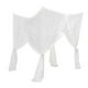 thumbnail image 4 of Dosel colgante para cama de 4 postes esquineros, camas individuales, mosquitera Blanco, 4 of 9