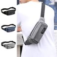 thumbnail image 1 of Fiudx Bolso Bandolera Pequeño, Bandolera, Correa Ajustable, Diseño con Orificio para Auriculares, para Viajes y Deportes Al Aire Libre, Uso Diario para Hombres y Mujeres, Tamaño Compacto 20 X 10 X 5, 1 of 7