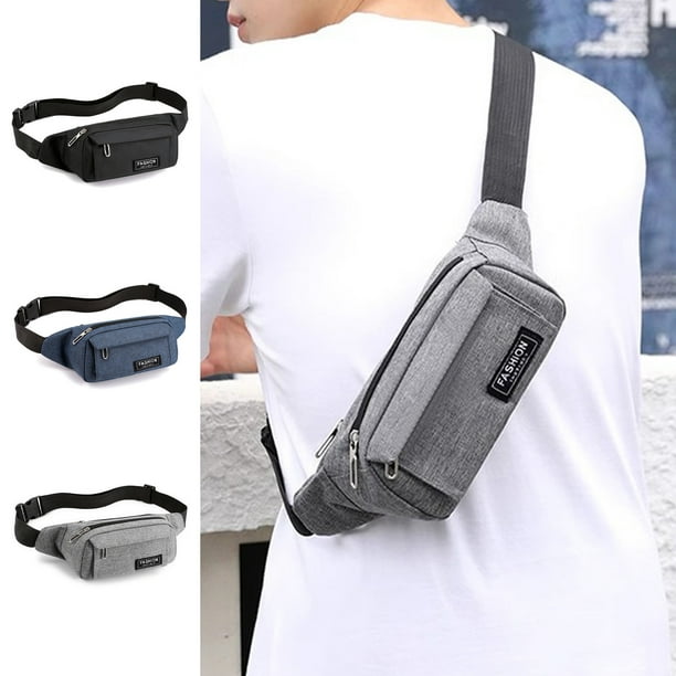 Xihbxyly Bolso Bandolera Pequeño Tipo Bandolera para El Pecho con Orificio para Auriculares