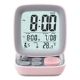 thumbnail image 2 of Vintage ordenador pequeño Despertador Digital dormitorios LCD reloj de escritorio 12/24 horas Sunnimix Despertador de cabecera, 2 of 7