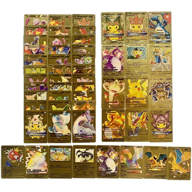Juego de cartas de anime, tarjetas de papel dorado, tarjetas de juego de dibujos animados, tarjetas comerciales para niños, tarjetas de juego de mesa, tarjetas coleccionables, regalos para niños