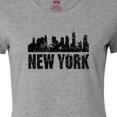 thumbnail image 4 of Inktastic New York Skyline Grunge Women's T-Shirt, 4 of 5
