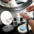 thumbnail image 6 of OVENTE 9" Rechargeable Lighted Tabletop Makeup Mirror with Mini Magnetic 10X Magnifying Mirror, Touch Screen Dimmable LED Lights, Portable Vanity Mirror Perfect for Bathroom or Travel, White MOT22W, 6 of 8