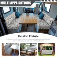 thumbnail image 3 of XYZCANDO Beautiful Flower RV Dinette Cushion Covers Washable Camper Decor Universal Bench Cushion Comfortable Furniture Covers for Sofa and Loveseat Soft Slipcovers for RV Camper Car Bench, 3 of 7