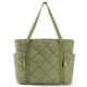 thumbnail image 1 of Bolsa BAGSMART Puffer para mujer, 24 litros, verde con cremallera, 1 of 7