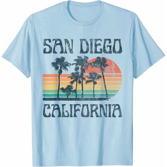 San Diego California Summer Vacation Vintage T-Shirt