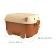 thumbnail image 2 of POINTERTECK Conteneur de Rangement pour la Maison Étui de Rangement pour Bric-à-Brac Porte-Jouets avec Roues, 2 of 6
