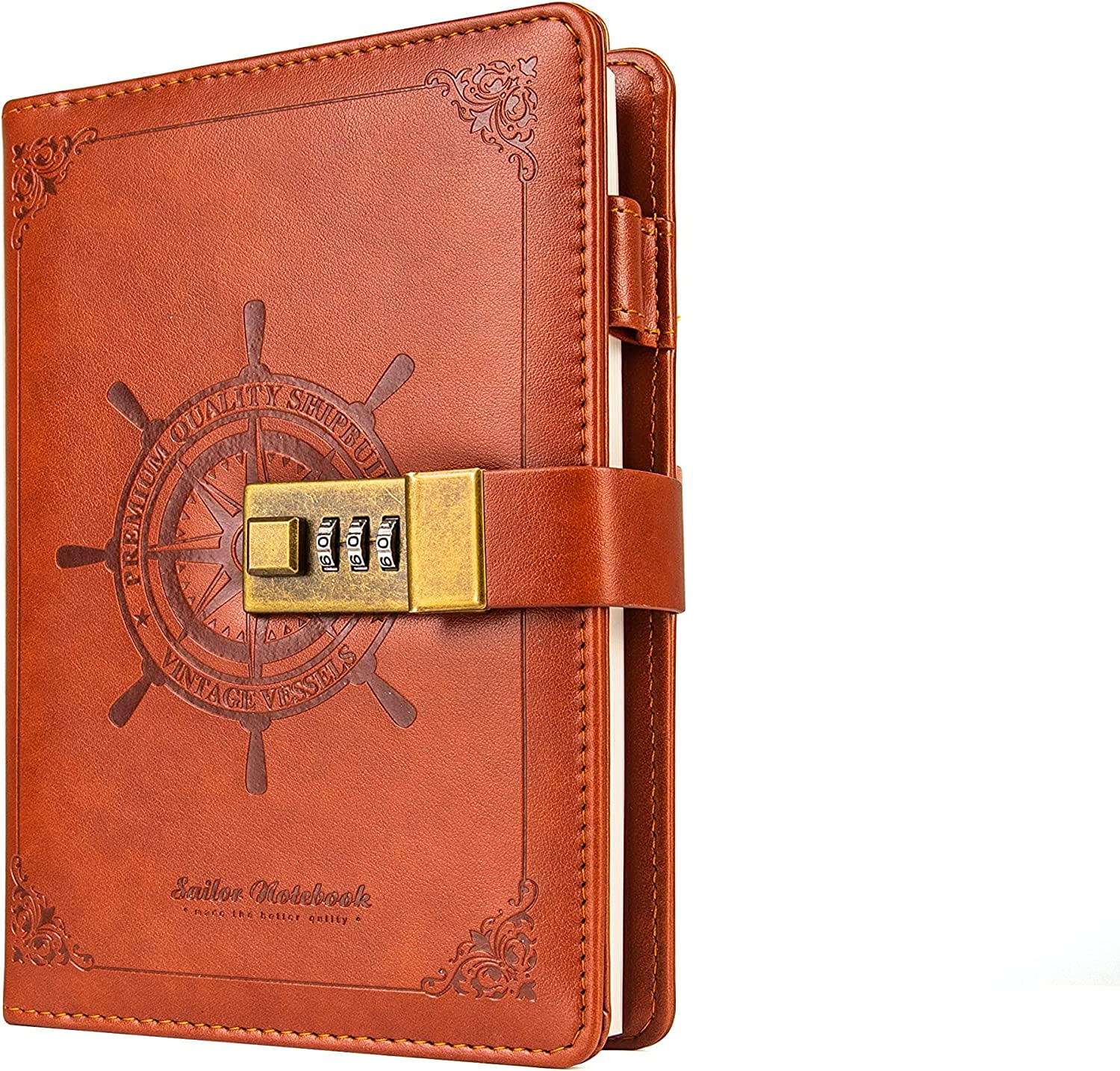 POSHIECA's Lock Diary leather Journal, Teens Leather Locking Dairy