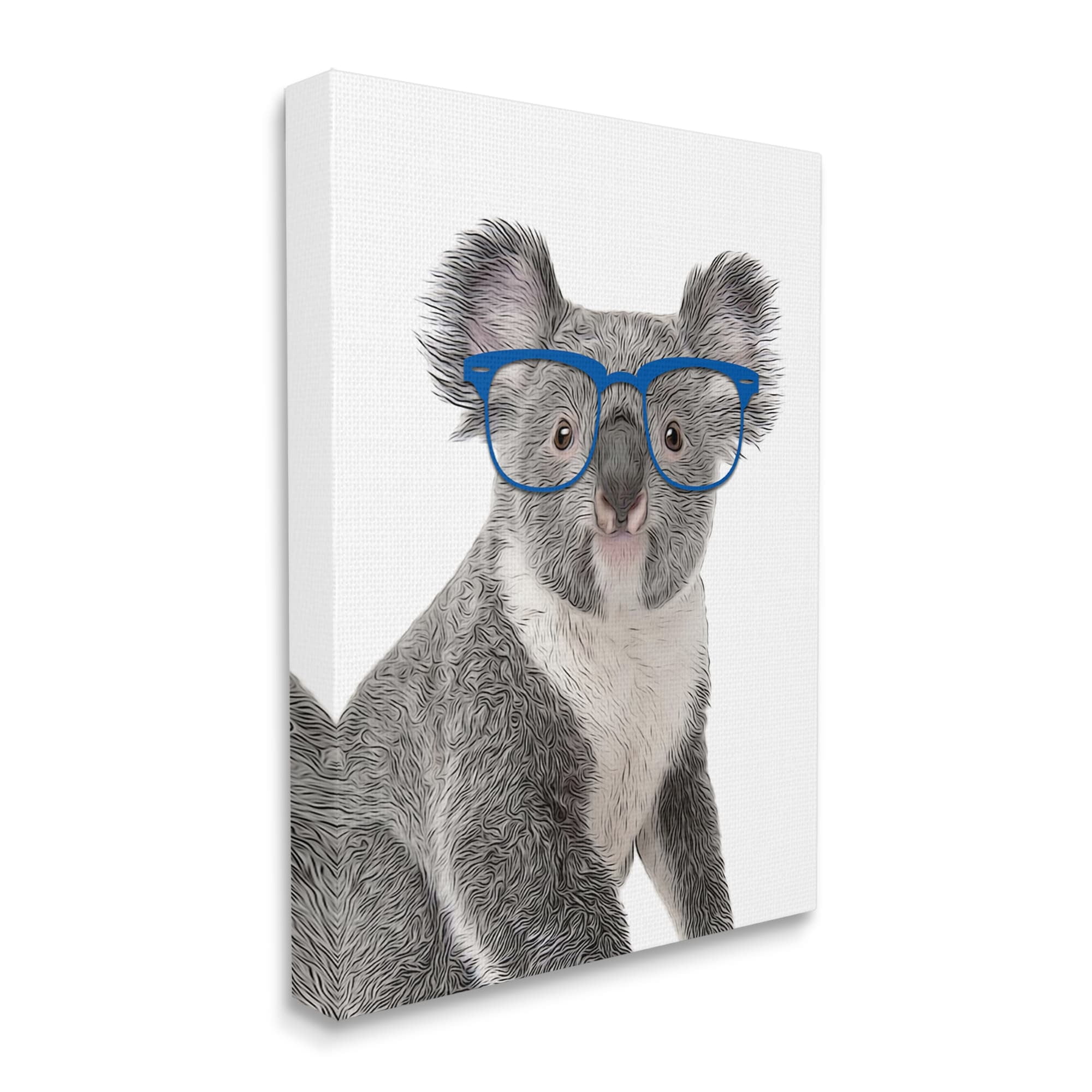 Stupell Industries Wild Koala Wearing Glasses Animal Animals & Insects Painting Gallery Wrapped Canvas Print Wall Art