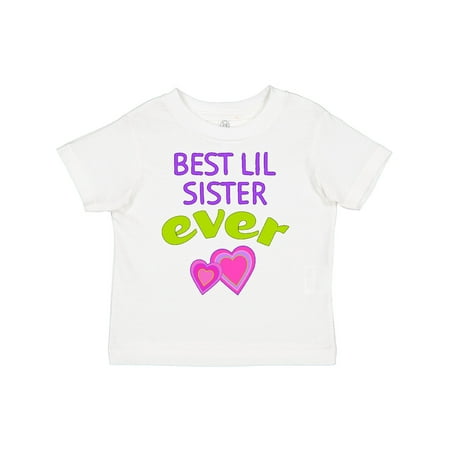

Inktastic Best Lil Sister Ever Gift Toddler Toddler Girl T-Shirt