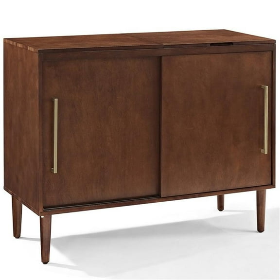 Allora Media Console Table in Mahogany