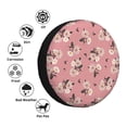 thumbnail image 4 of Naloa Rose Flowers PVC Leather Spare Tire Wheel Cover for Car Truck SUV Camper Trailer Universal Fit many size17 inch, 4 of 6
